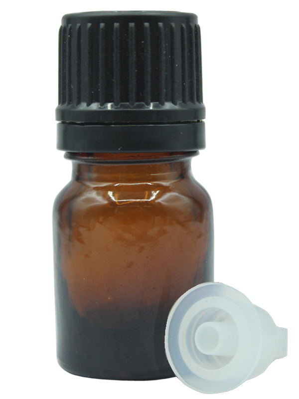 2.5ml  Amber Dropper Bottle with Type - 1  Black Cap